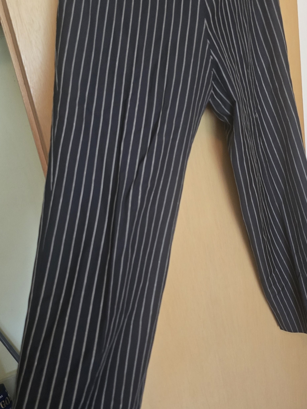 Flawless Condition Vintage Versace Black Pinstripe Dress Trousers